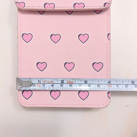 Madden Girl Purse Bag Womens Wallet Crossbody Pink Heart Coquette Cutecore New - Picture 5 of 8